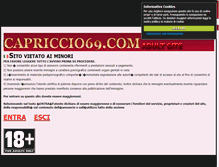 Tablet Screenshot of capriccio69.com